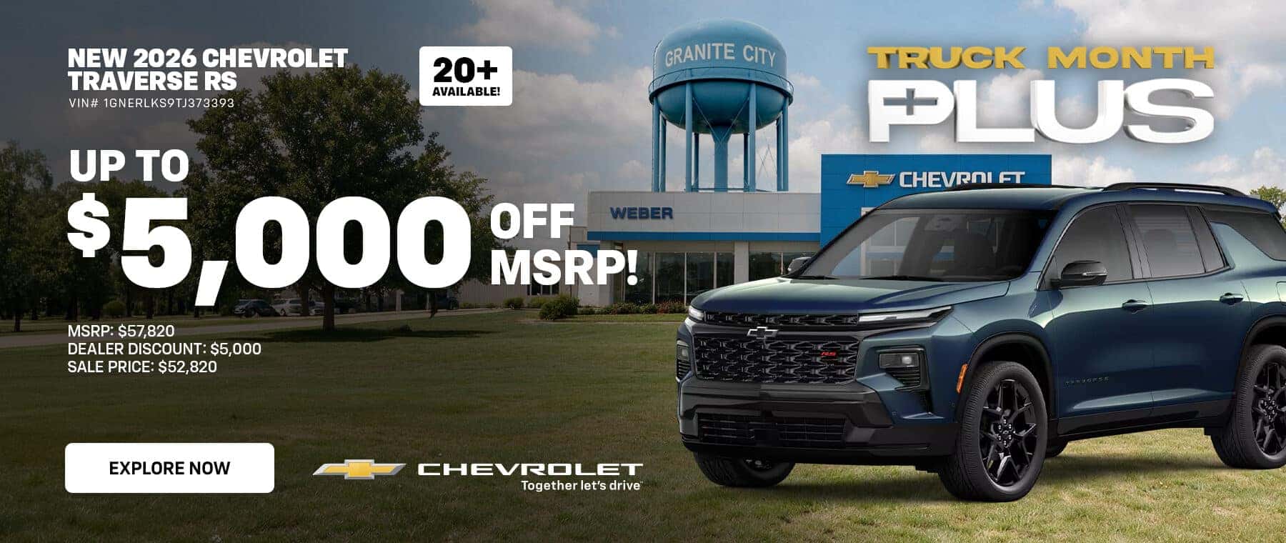Truck Month Plus – Traverse RS – exp 11/4/26