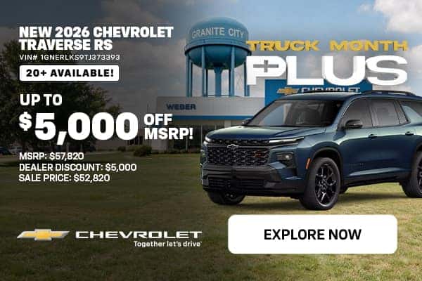 New 2026 Chevrolet Traverse
