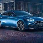 Blue Hyundai
