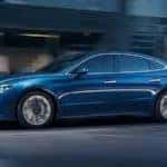 Blue Hyundai sideview