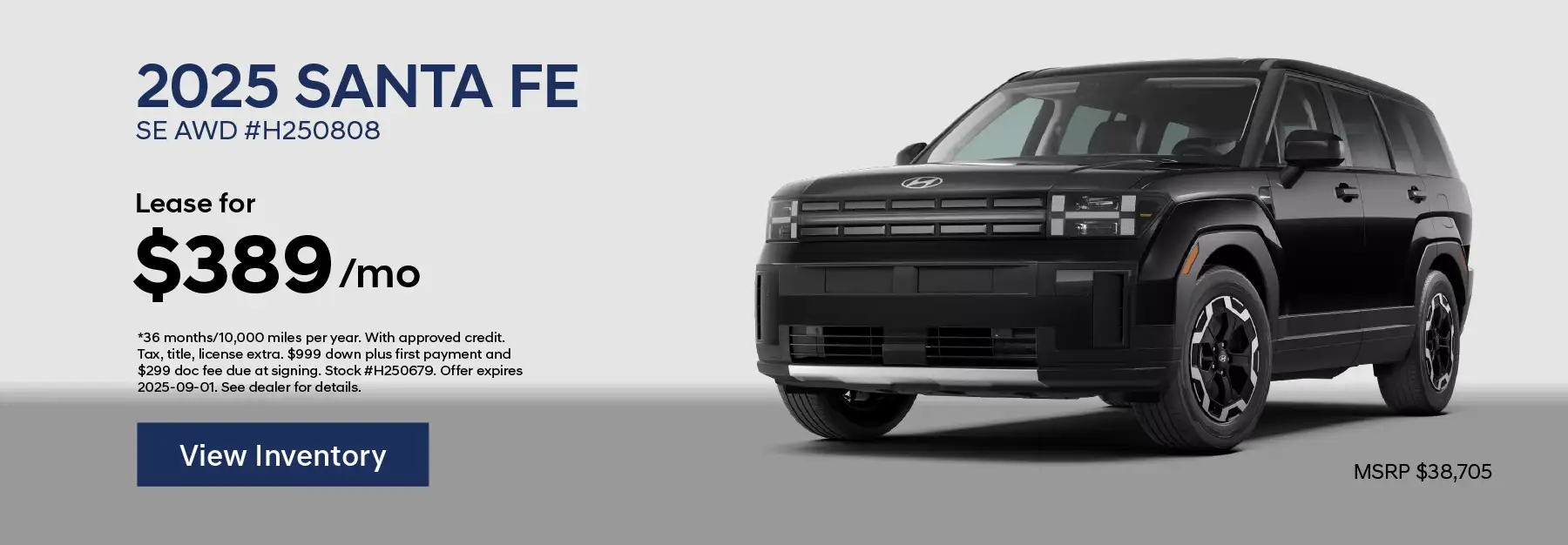 Woodhouse Place Hyundai Offer Santa Fe Lease