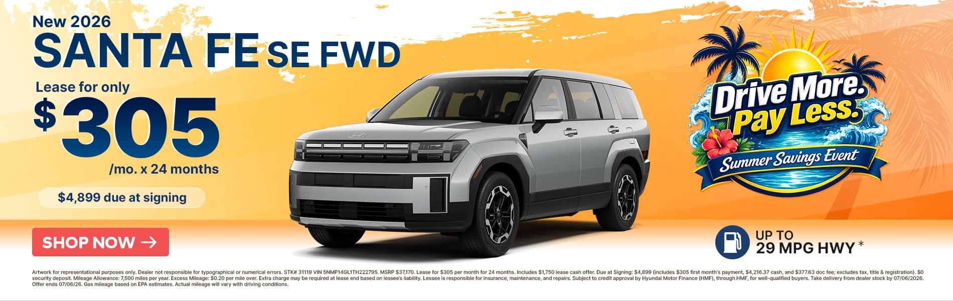 New 2026 Santa FE SE FWD