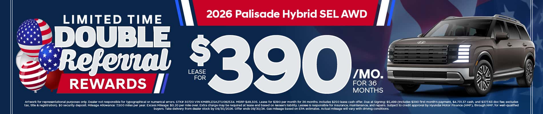 2026 Palisade Hybrid SEL AWD