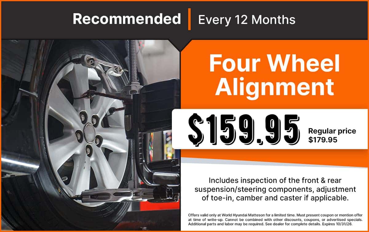 Four Wheel Alignment $159.95