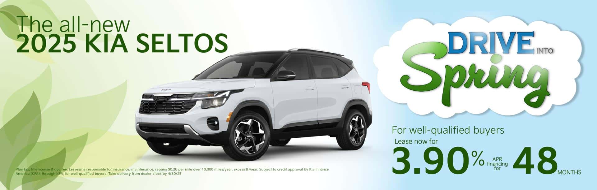 Seltos 3.9% APR for 48 months