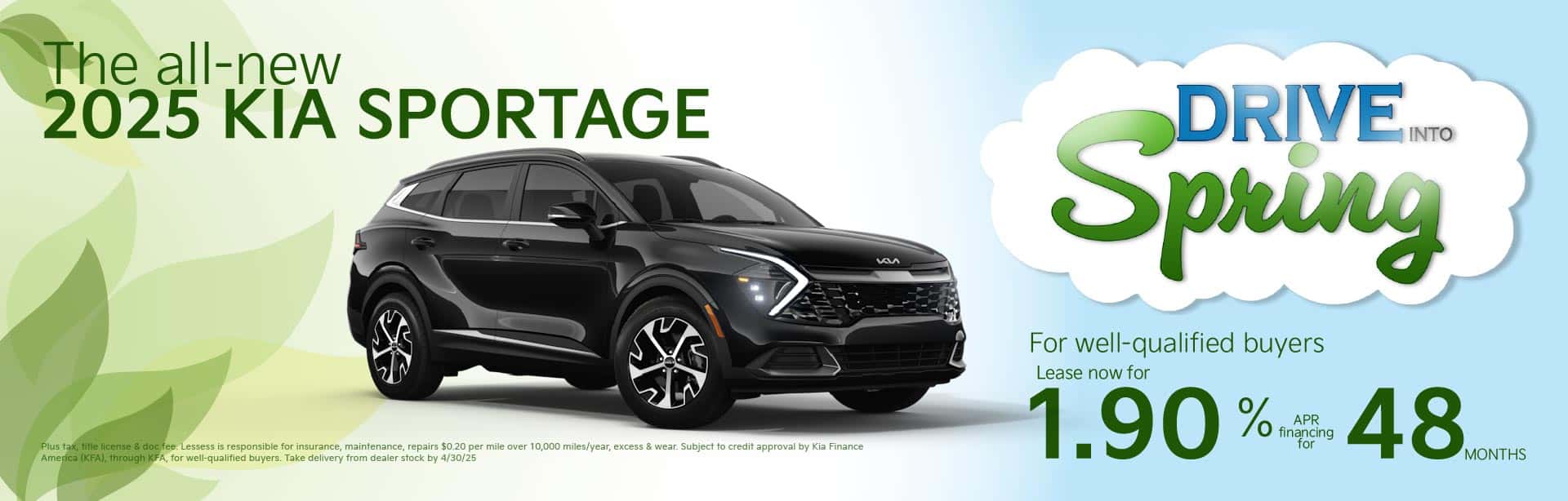 Sportage 1.9% APR for 48 months