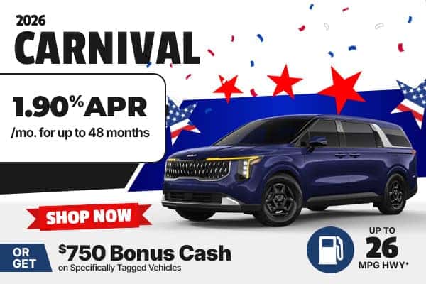 2026 Kia Carnival Memorial Day Offer