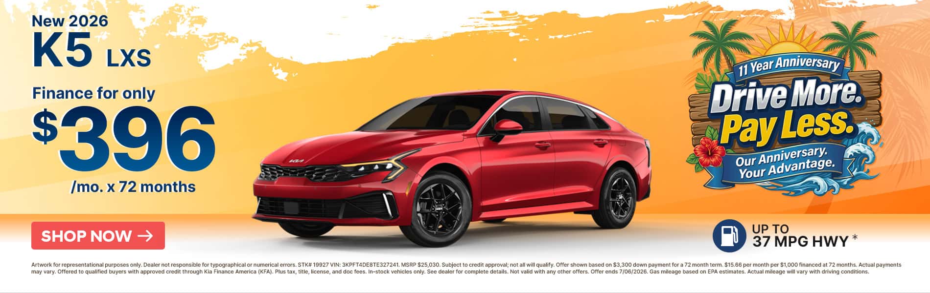 New 2026 K5 LXS