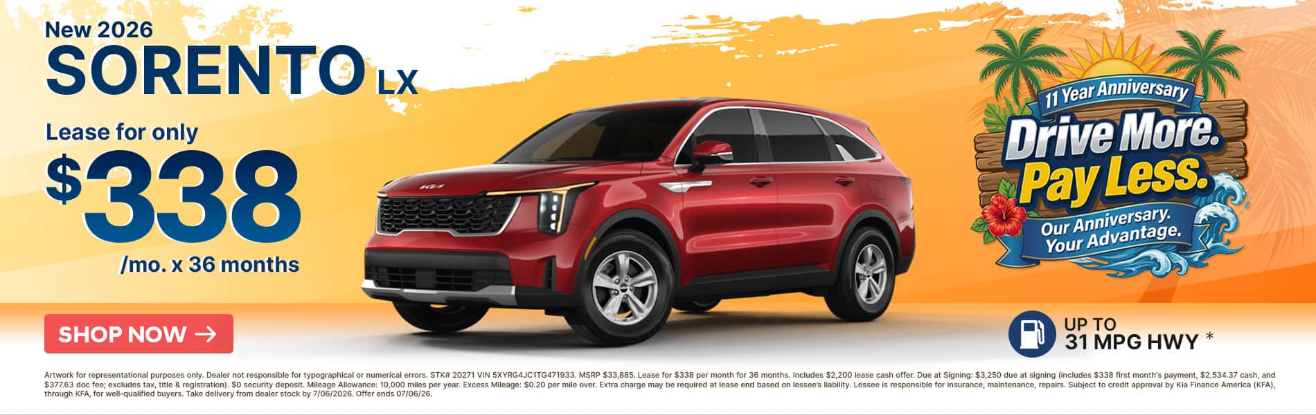 New 2026 Sorento LX