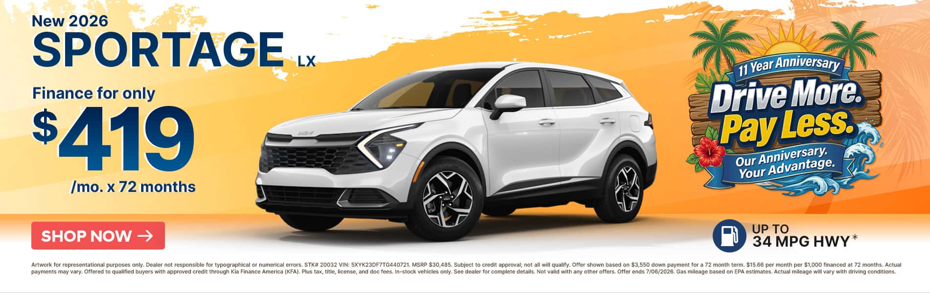 New 2026 Sportage LX