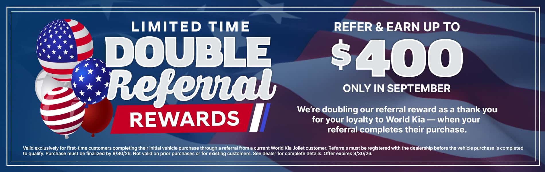 Limited Time Double Referral Rewards
